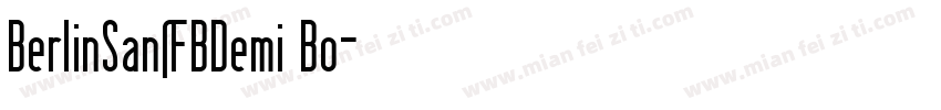 BerlinSansFBDemi Bo字体转换